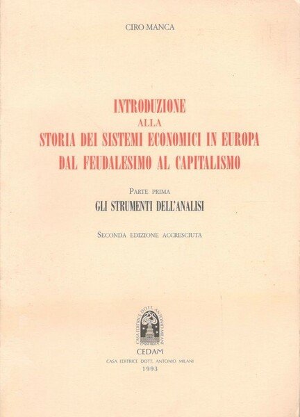 Introduzione alla storia dei sistemi economici in Europa dal feudalesimo … | Immagine principale