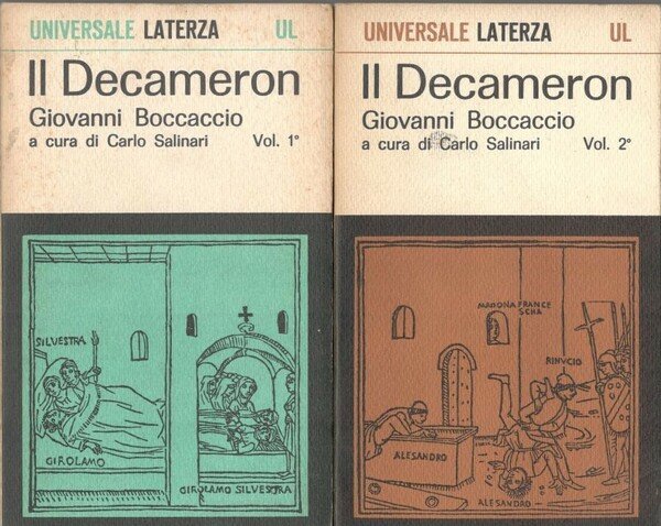 Il Decameron, volume 1^ e volume 2^