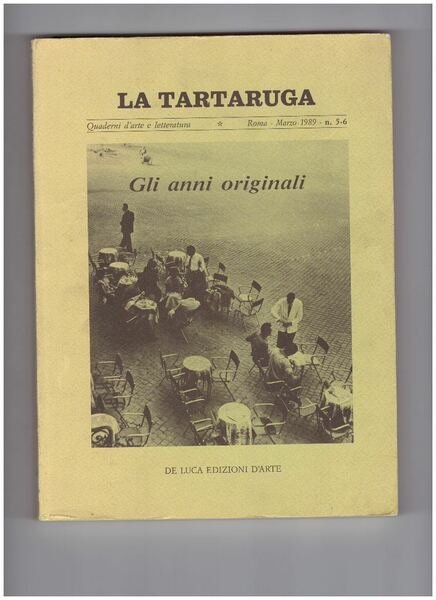 Gli anni originali Quaderni d'arte e letteratura LA TARTARUGA | Immagine principale
