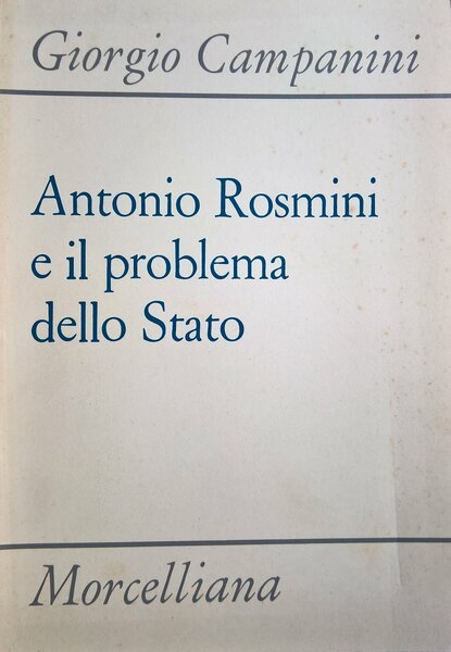 Antonio Rosmini e il problema dello Stato | Immagine principale