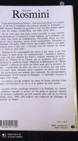 Antonio Rosmini : 1797-1855, un grand spirituel à la lumière …