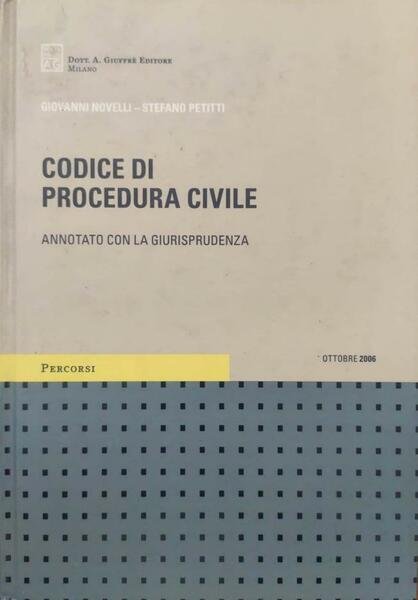Codice di procedura civile, annotato con la giurisprudenza