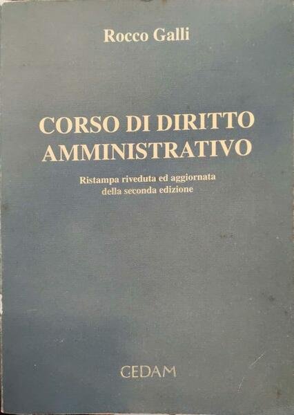 Corso di diritto amministrativo