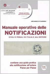 Manuale operativo delle notificazioni civili e penali in Italia e … | Immagine principale