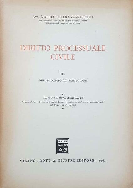 Diritto processuale civile. III