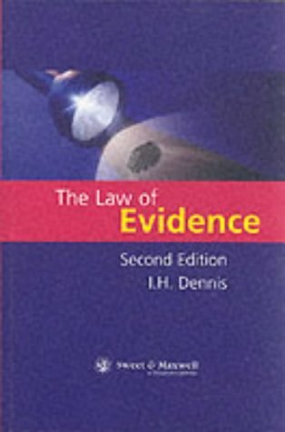 The Law of Evidence (second edition) | Immagine principale