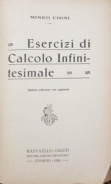 Esercizi di calcolo infinitesimale | Immagine principale