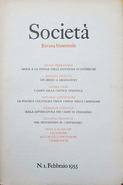 Società. Rivista bimestrale (Febbraio)