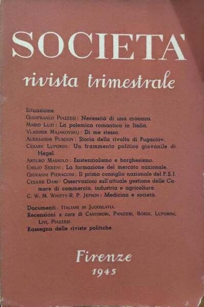 Società. N.3 (1945)