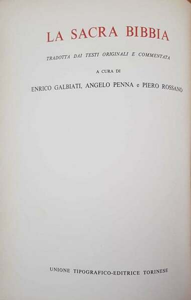 La sacra Bibbia. Nuovo testamento