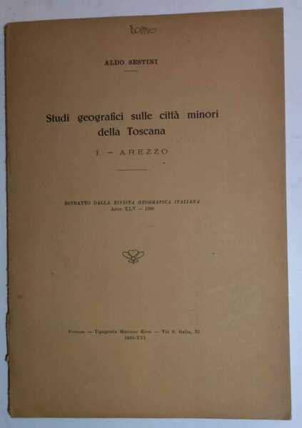 Studi geografici sulle città minori della Toscana | Immagine Gallery 3