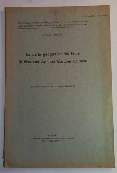 La carta geografica del Friuli di Giovanni Antonio Cortona udinese | Immagine Gallery 3