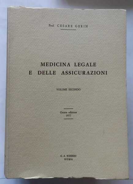 Medicina legale e delle Assicurazioni. (4 Volumi)