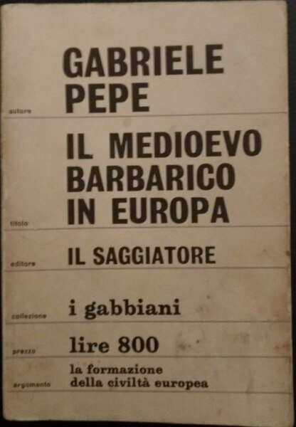 Il Medioevo barbarico in Europa | Immagine principale