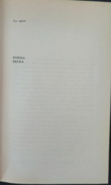 Le opere: Poesia, Prosa | Immagine Gallery 2