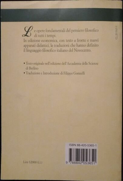 Fondazione della metafisica dei costumi. Testo tedesco a fronte