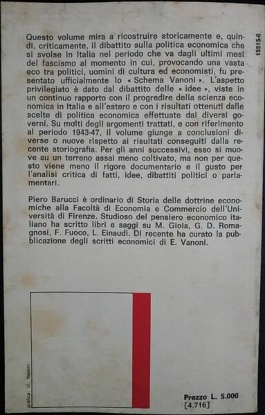 Ricostruzione, pianificazione, Mezzogiorno. La politica economica in Italia dal 1943 … | Immagine principale