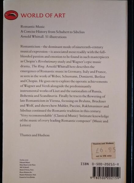 Romantic music : a concise history from Schubert to Sibelius | Immagine principale