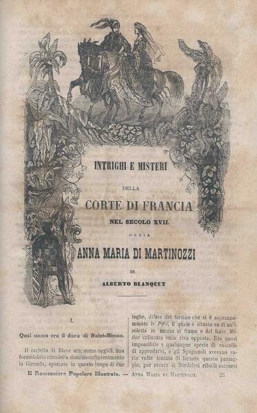 Intrighi e misteri della corte di Francia nel secolo XVII …