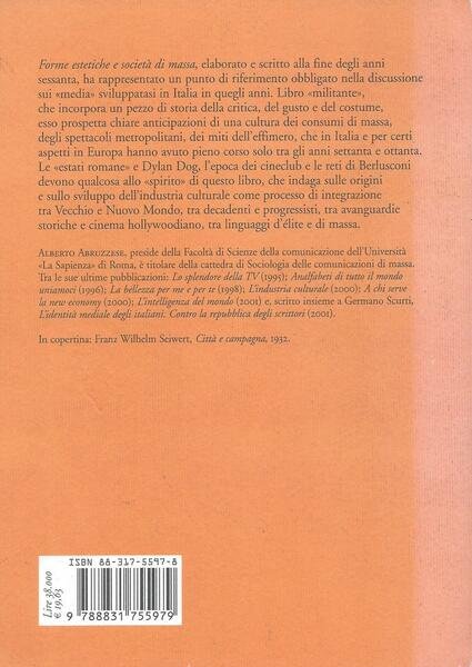 Forme estetiche e societ di massa
