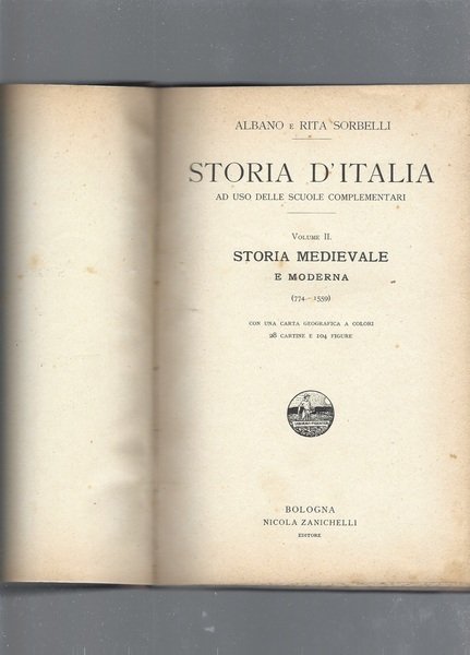 Storia d'Italia vol.II | Immagine principale
