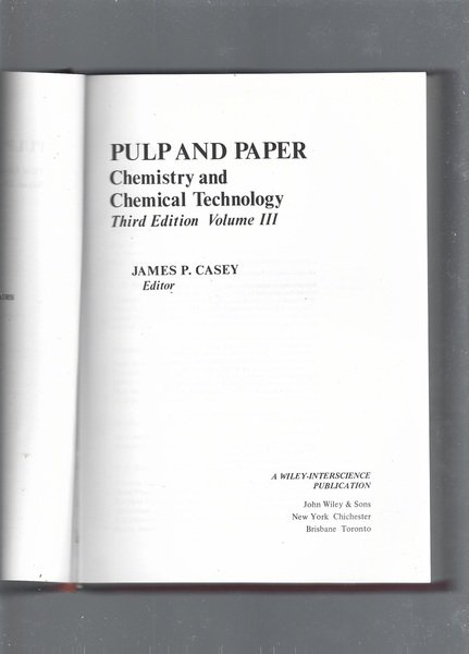 Pulp and Paper: Chemistry and Chemical Technology: Chemistry and Chemical … | Immagine principale