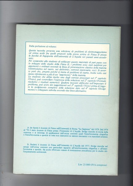 Problemi di elettromagnetismo ed ottica