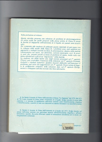 Problemi di elettromagnetismo ed ottica