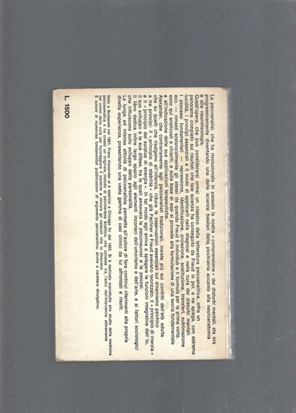 Gli elementi fondamentali della psicoanalisi