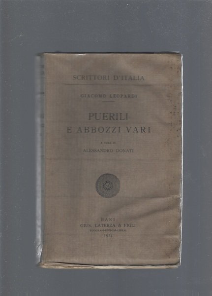 Puerili e abbozzi vari