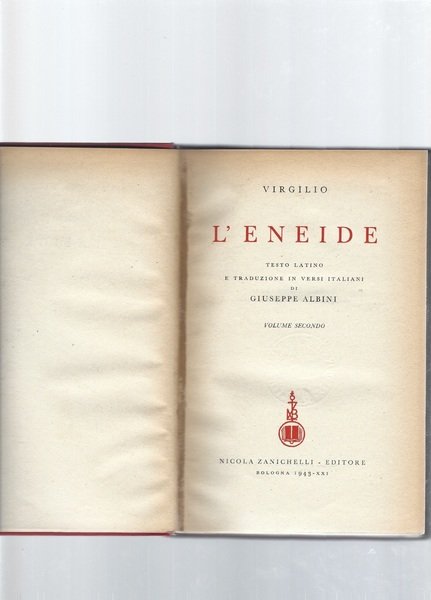 L'Eneide, 2 volumi