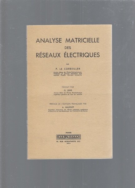 Analyse matricielle des réseaux électriques | Immagine principale