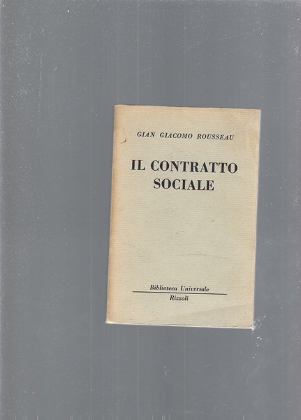 IL CONTRATTO SOCIALE