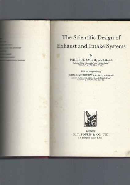 THE SCIENTIFIC DESIGN OF EXHAUST AND INTAKE SYSTEMS