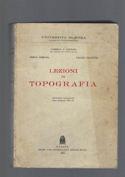 LEZIONI DI TOPOGRAFIA
