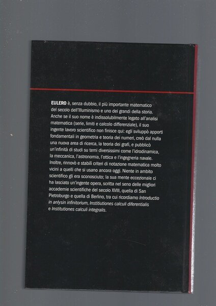 EULERO. L' ANALISI MATEMATICA. NUMERI AL LIMITE