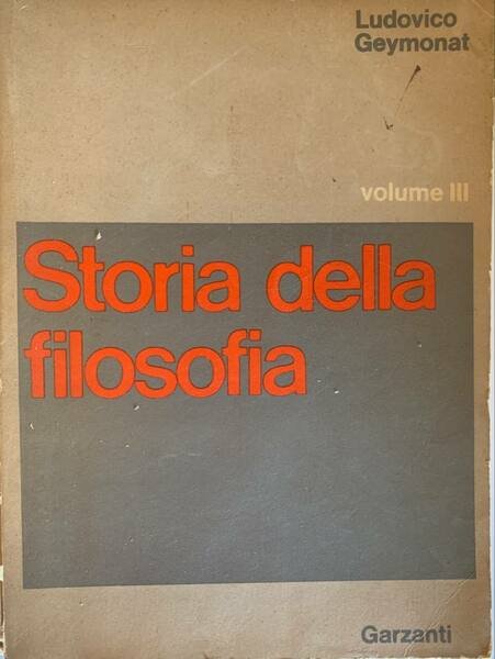 Storia della filosofia