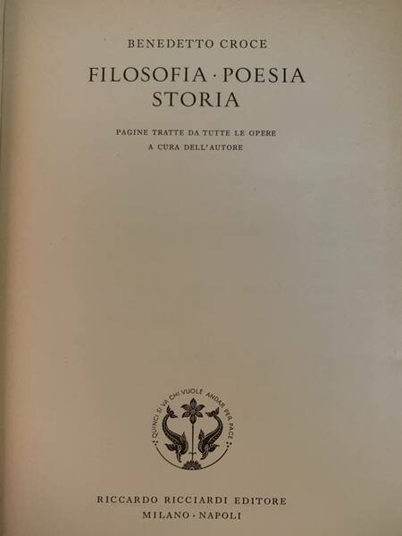 Filosofia, poesia, storia | Immagine principale