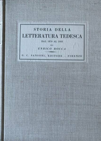 Storia della letteratura tedesca dal 1870 al 1933