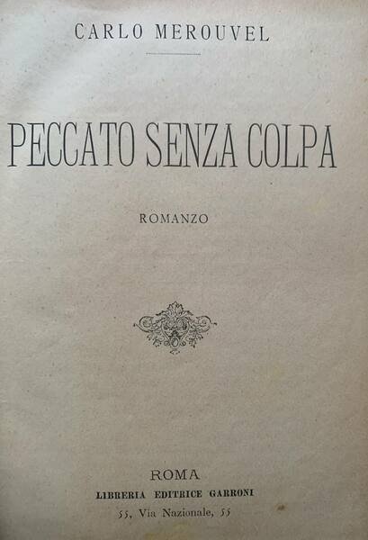 Peccato senza colpa