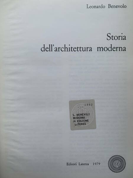 Storia dell'architettura moderna