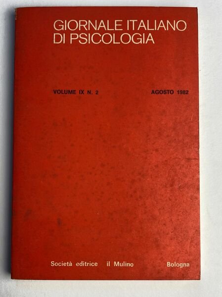 Giornale italiano di psicologia Vol. 4