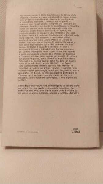 Storia della filosofia. Vol. V .La filosofia e la storia.
