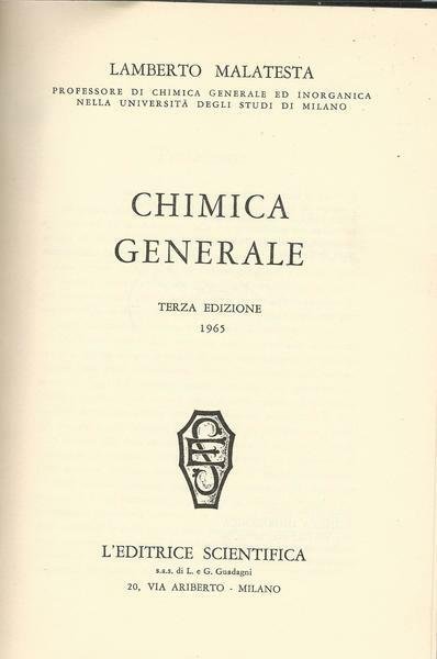 CHIMICA GENERALE
