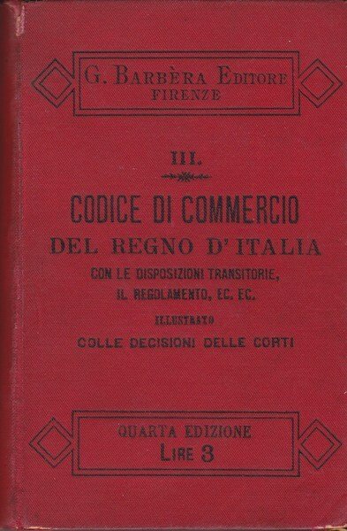 Codice di commercio del Regno d'Italia | Immagine principale