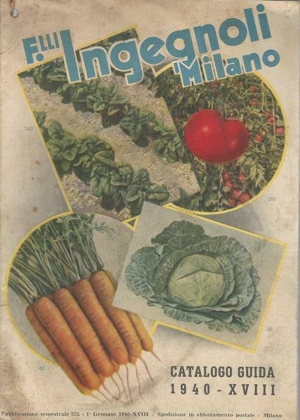 F.LLI INGEGNOLI MILANO CATALOGO-GUIDA 1940