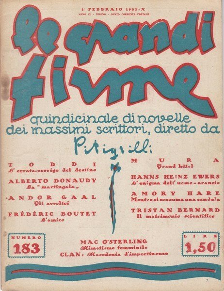Le Grandi Firme. N. 183. !^ Febbraio 1932. | Immagine principale
