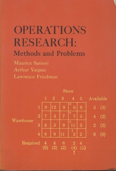 OPERATIONS RESEARCH: METHODS AND PROBLEMS | Immagine principale
