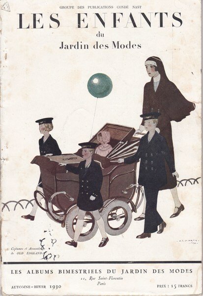 Les Enfants du `Jardin des Modes`. Autunno-Inverno 1930.