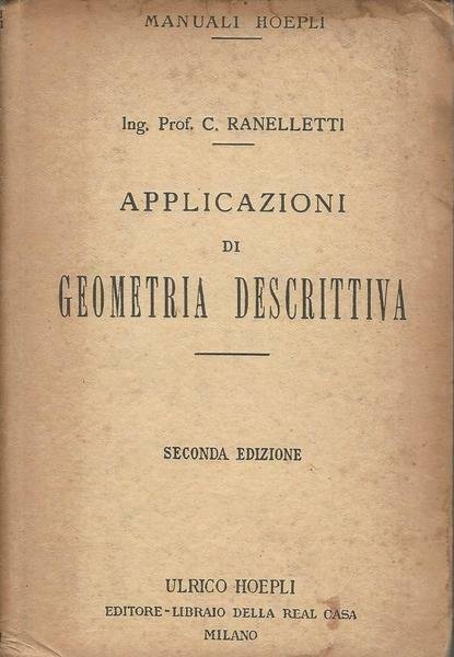 APPLICAZIONI DI GEOMETRIA DESCRITTIVA